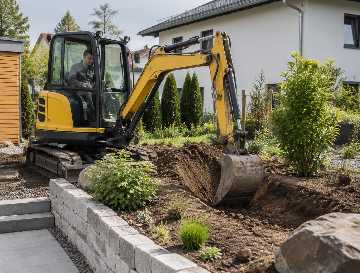 Vorbereitende Erdarbeiten
